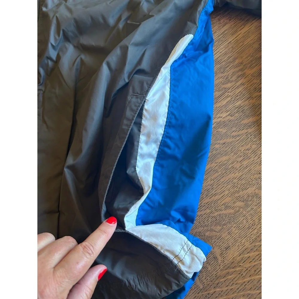 Nike Windbreaker Jacket Men's Medium Blue Gray White Lightweight